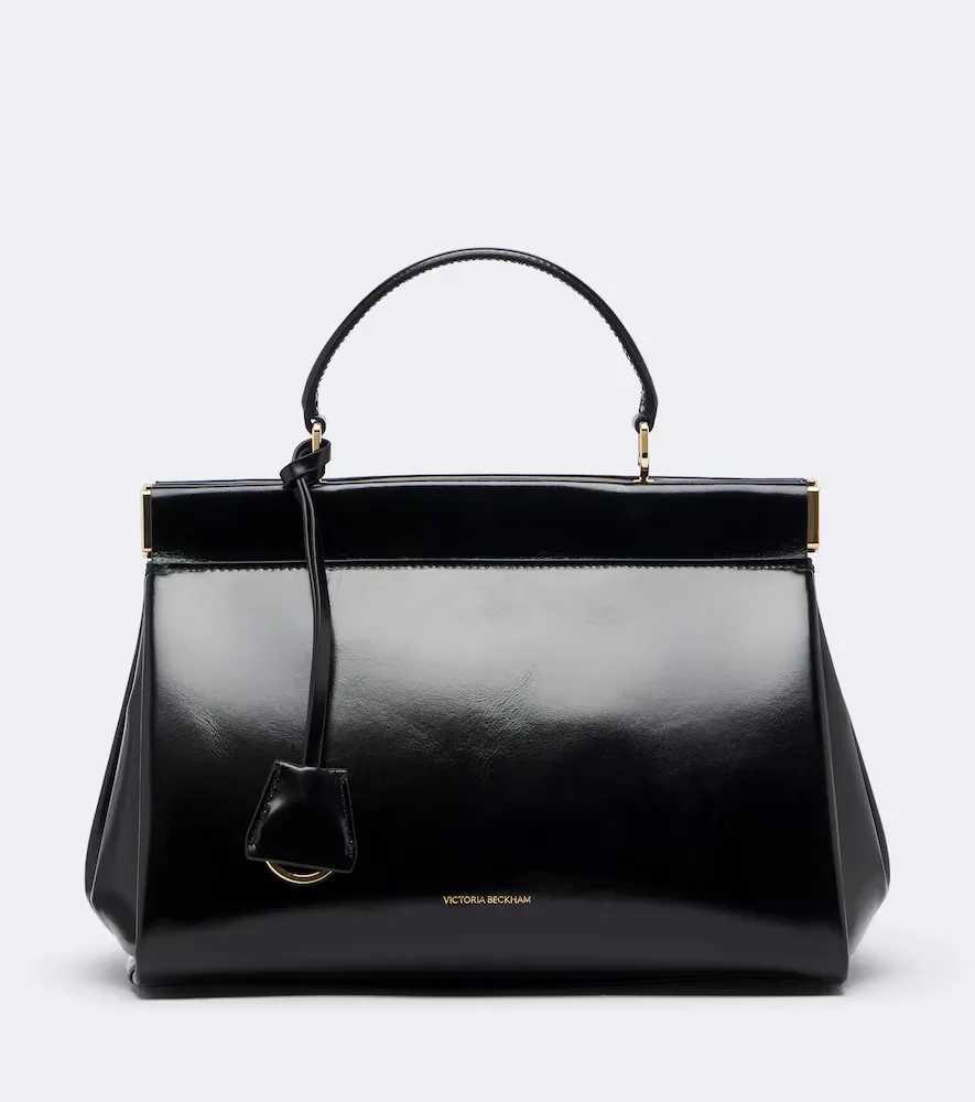 Sloane Frame Leather Top-Handle Bag by Victoria Beckham