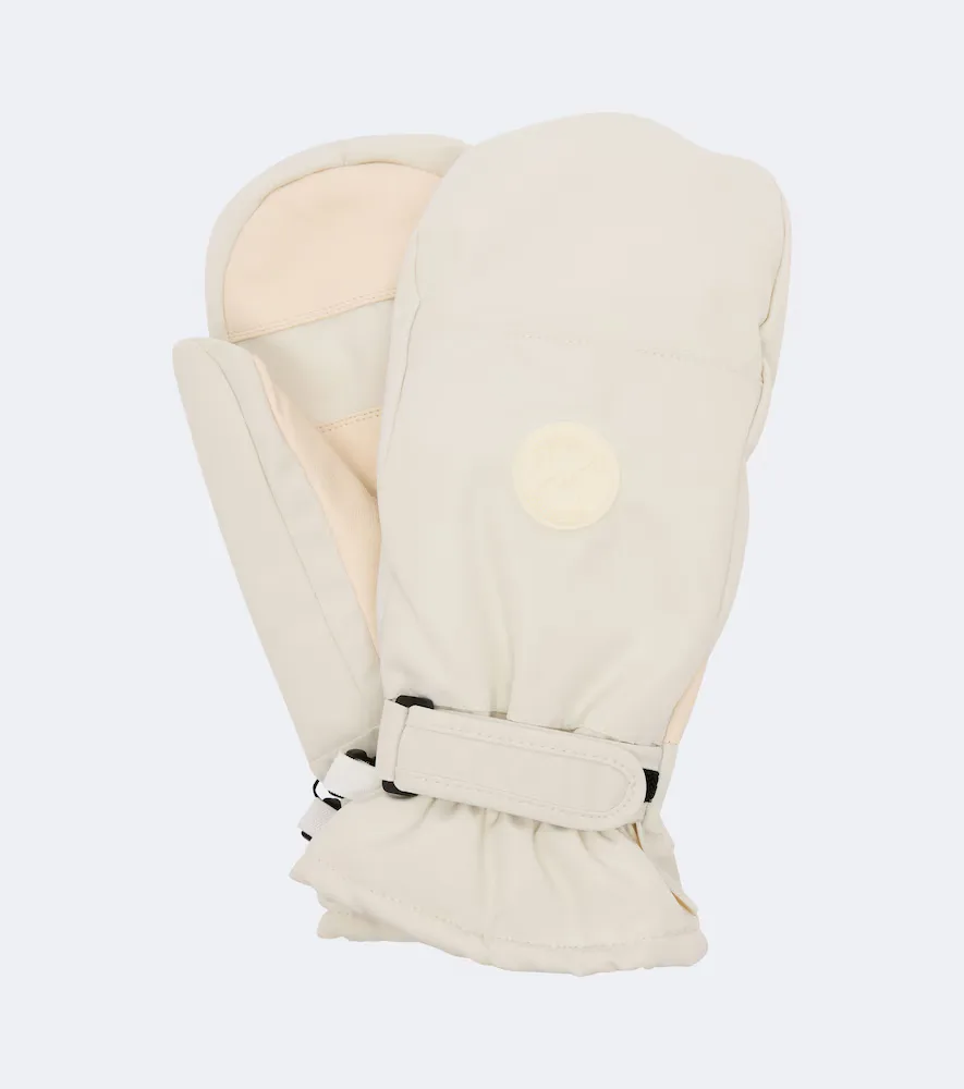 Leather-Trimmed Ski Gloves by Yves Salomon