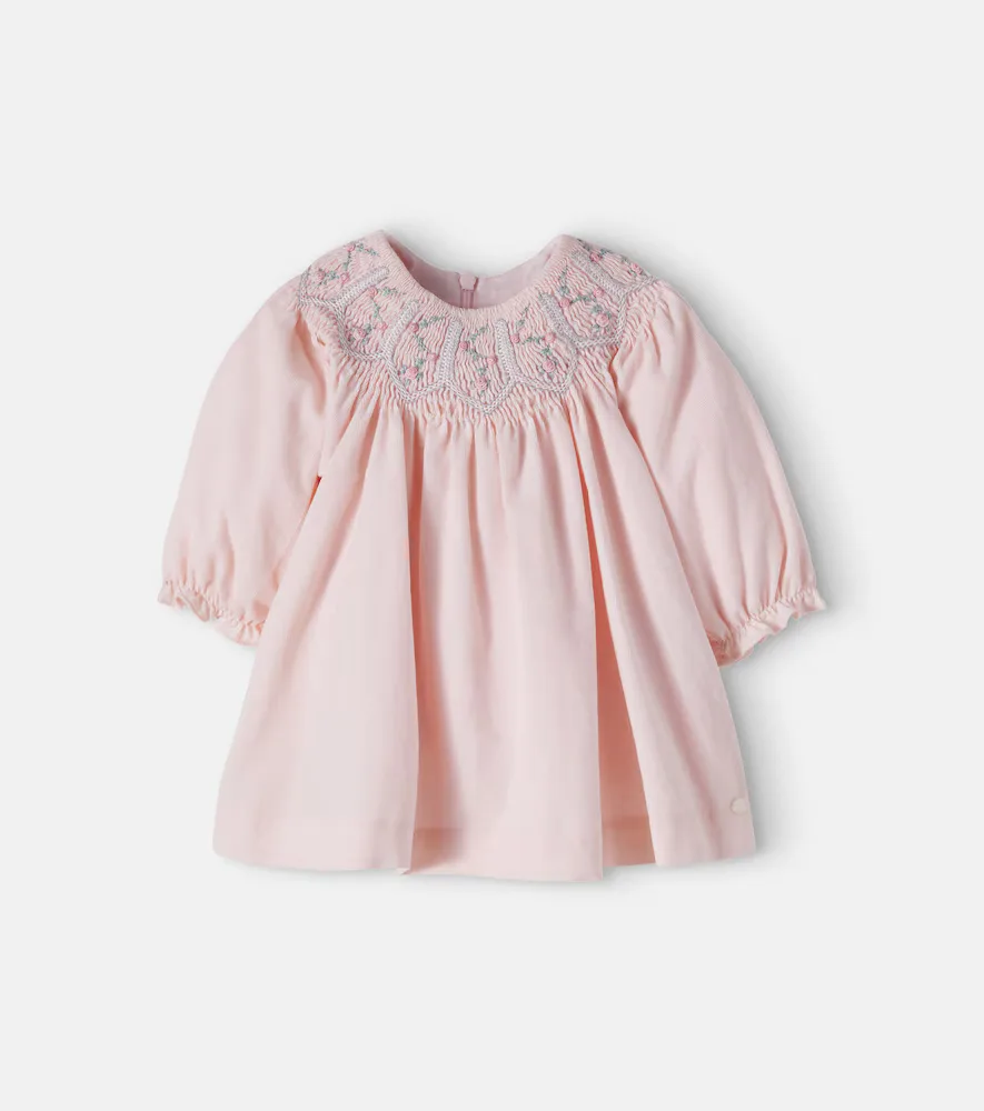 Baby Embroidered Smocked Cotton Dress by Tartine Et Chocolat