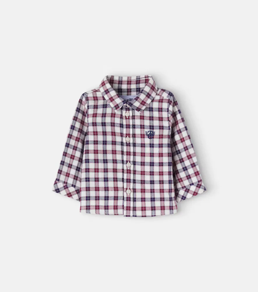 Baby Checked Cotton Twill Shirt by Tartine Et Chocolat