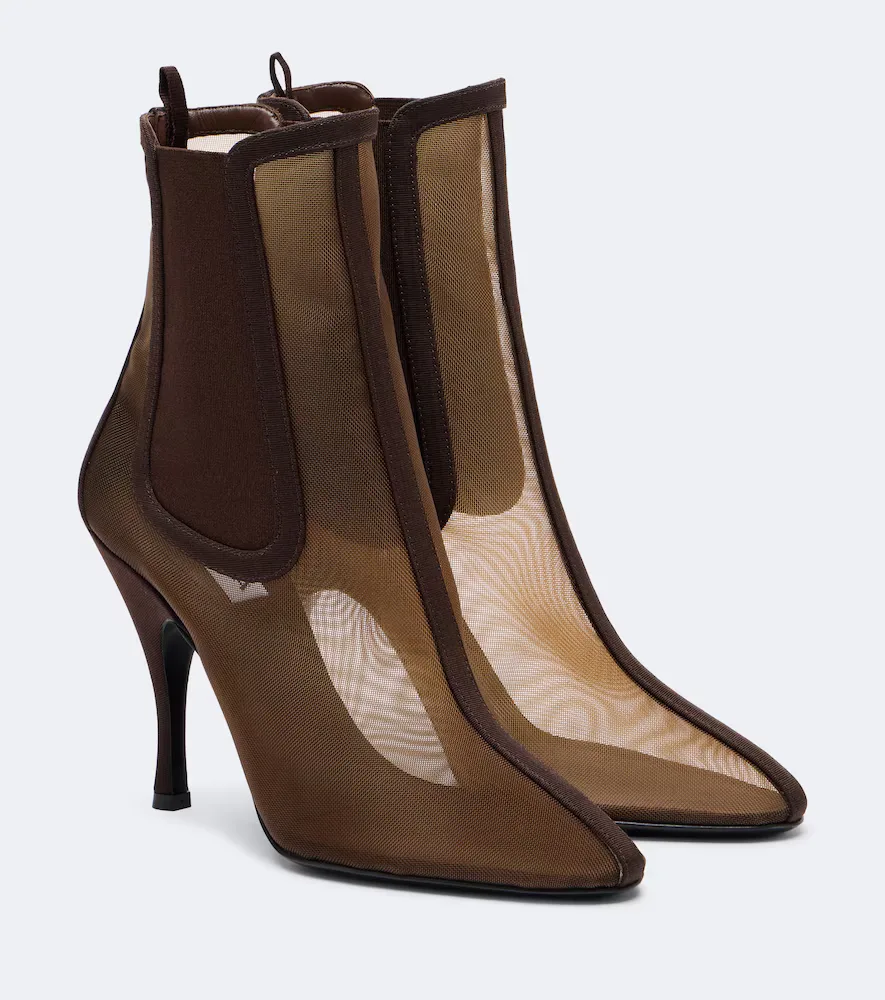 Mesh Ankle Boots by Alaia