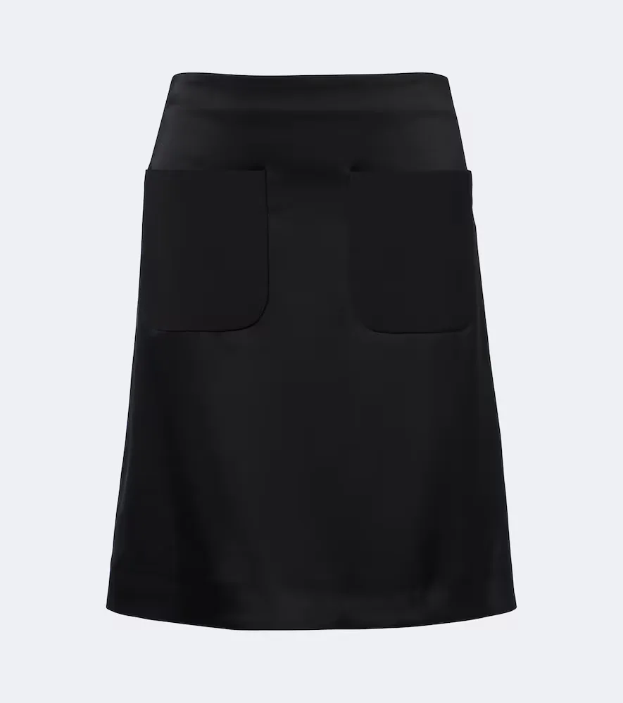 Satin Pencil Skirt by Courreges