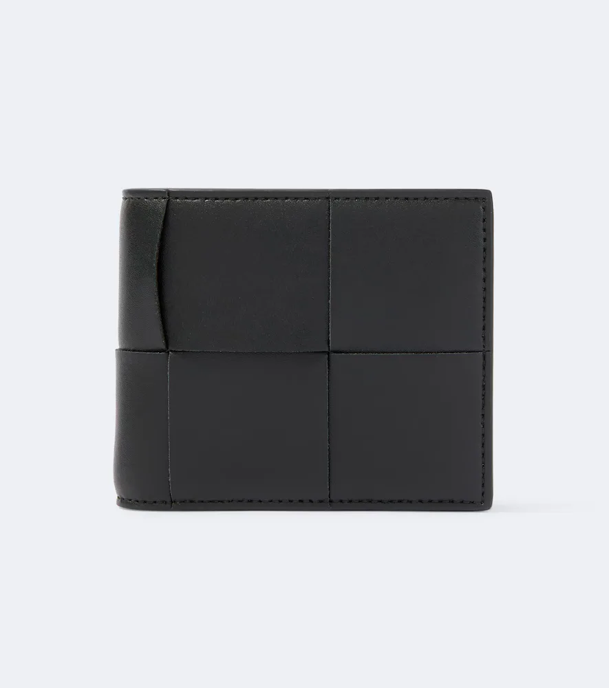 Intreccio Leather Wallet by Bottega Veneta