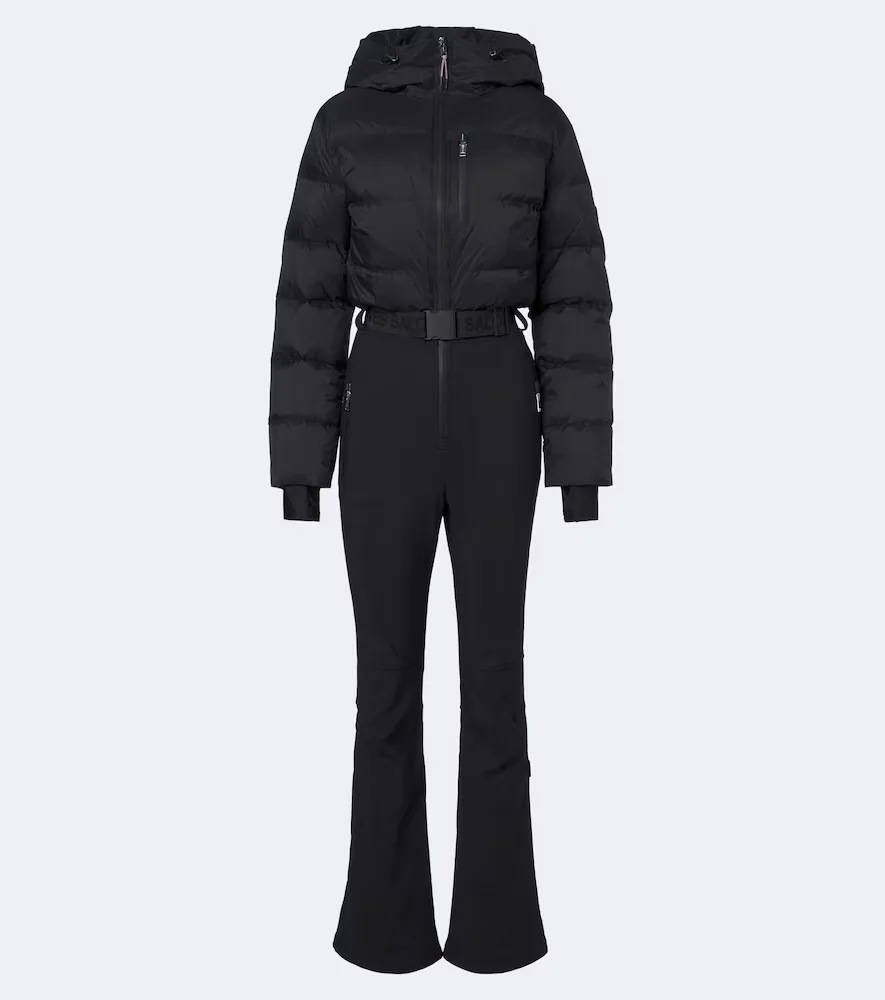 Hooded Down Ski Suit by Yves Salomon