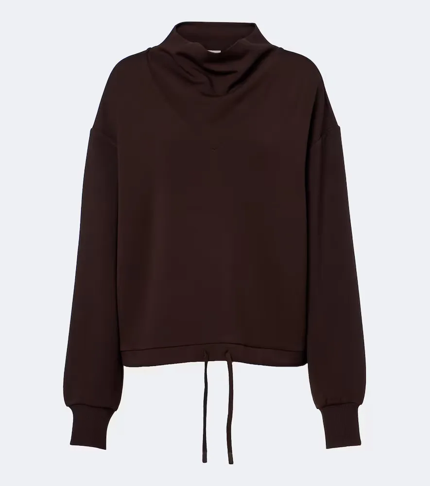 Betsy Draped Jersey Sweatshirt