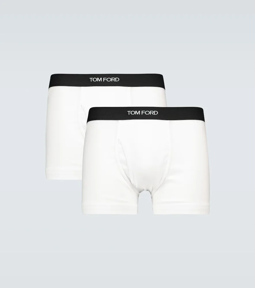 Stretch-Cotton Boxer Briefs by Tom Ford