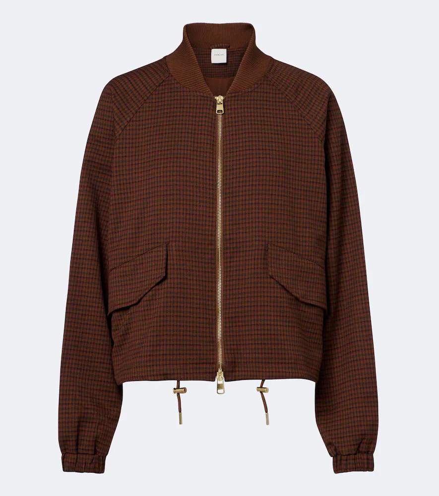Keagan Checked Twill Bomber Jacket by Varley