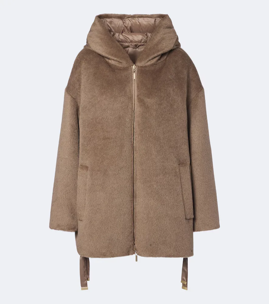 The Cube Reversible Alpaca and Wool Down Jacket by Max Mara