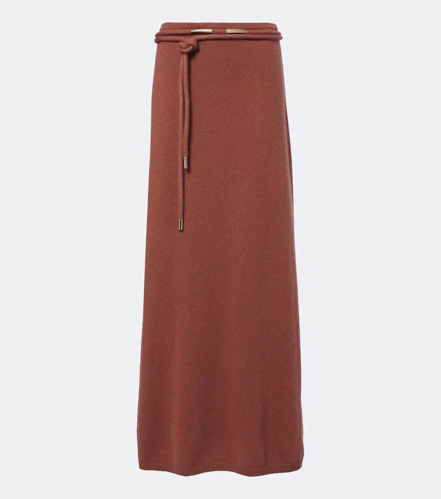 Knitted Cashmere Maxi Skirt by Max Mara