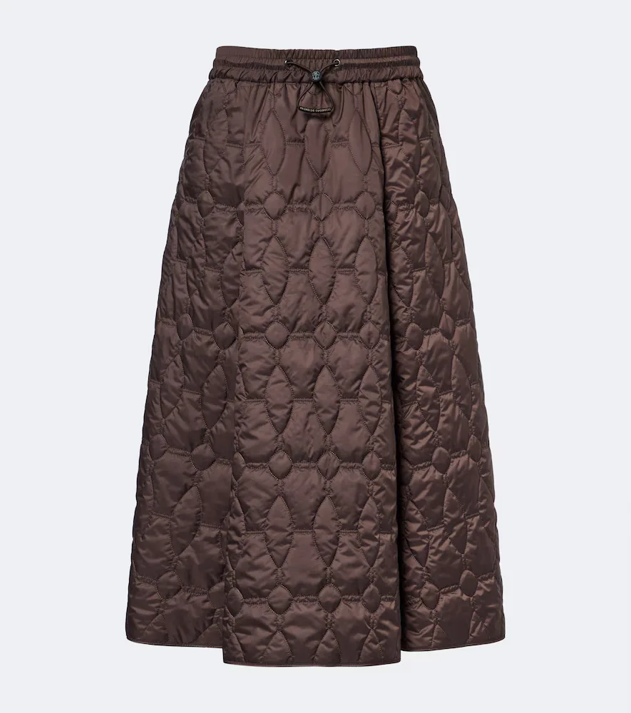 Technical Padded Midi Skirt by Brunello Cucinelli