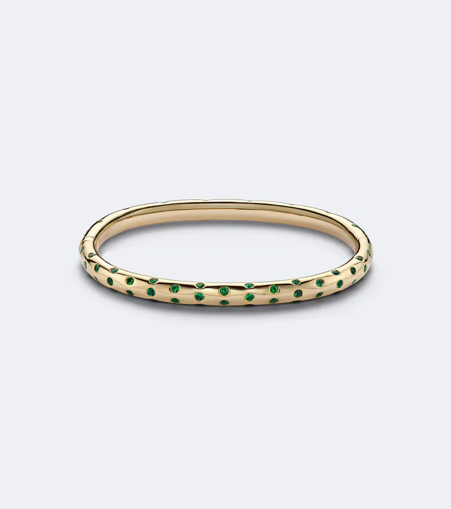 Cosmo Orion 18kt Gold Bangle with Emeralds by Anita