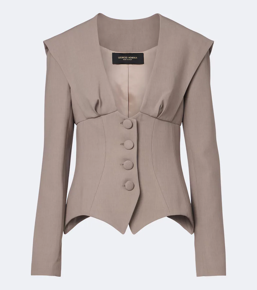 Single-Breasted Silk-Blend Jacket by Georges Hobeika