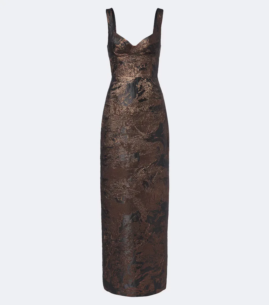 Viella Jacquard Gown