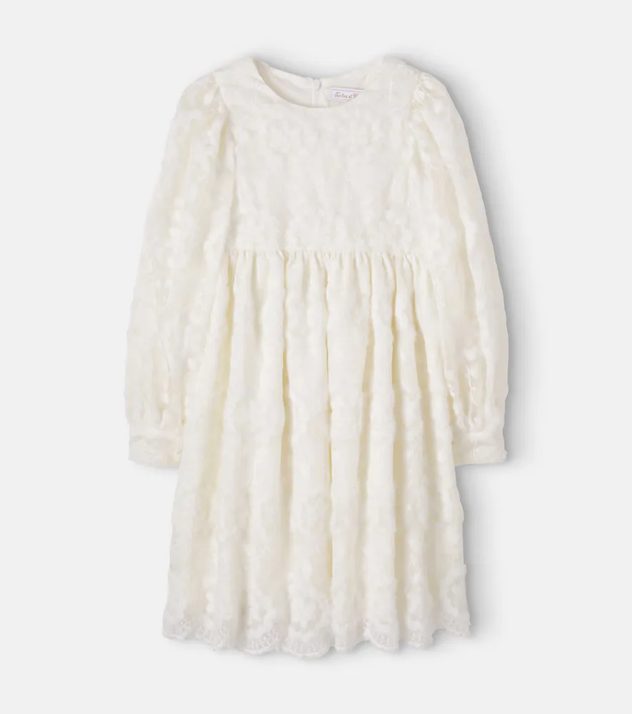 Floral Cotton-Blend Velvet Dress by Tartine Et Chocolat