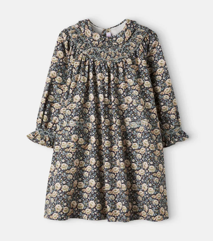 Margot Floral Smocked Cotton Dress by La Coqueta
