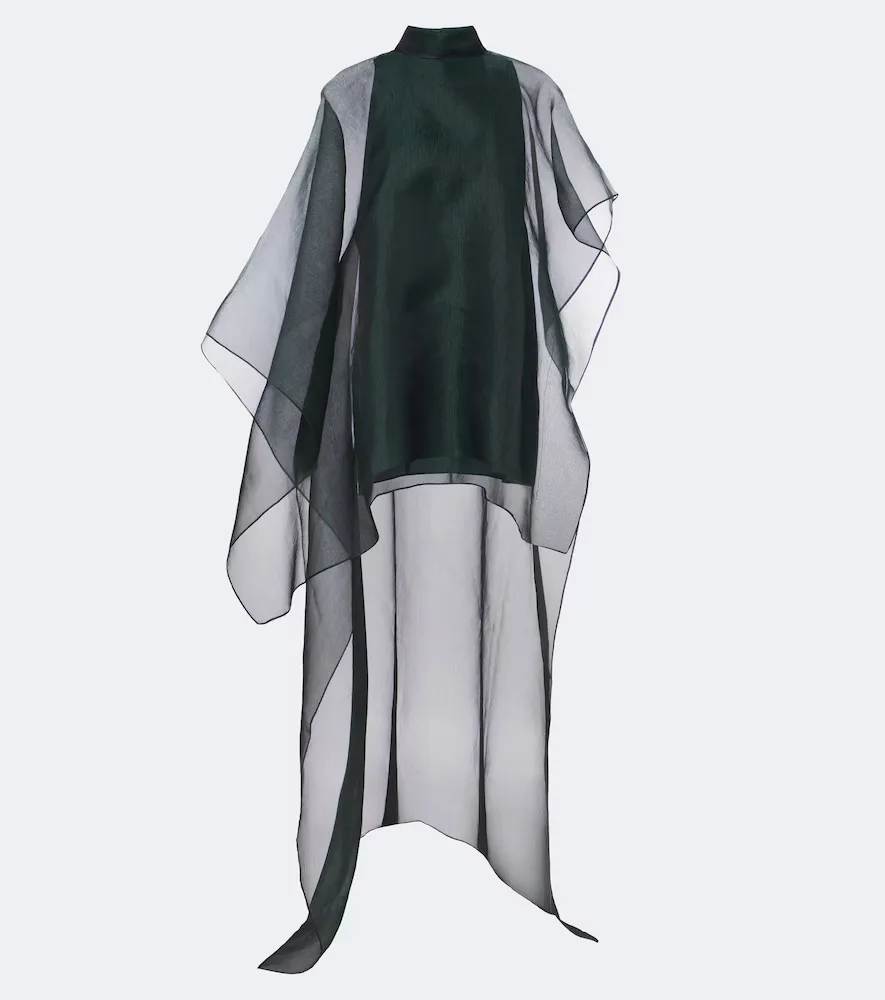 Dallas Asymmetric Organza Kaftan by Taller Marmo