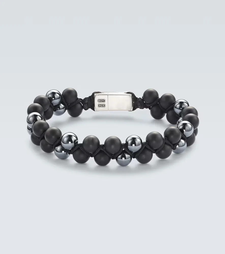 Spiritual Beads Sterling Silver Bracelet with Onyx by David Yurman