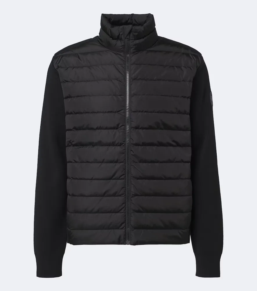 Hybridge Flavio Down-Paneled Wool Cardigan