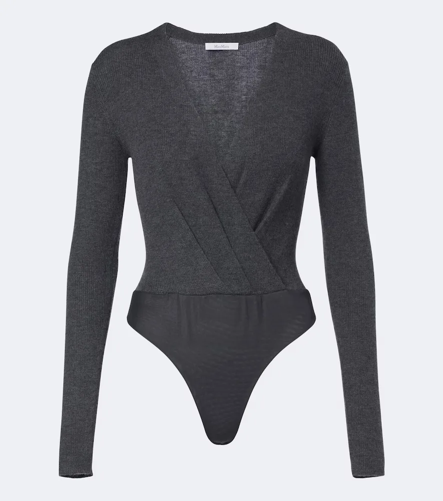 Draped Cashmere Bodysuit by Max Mara