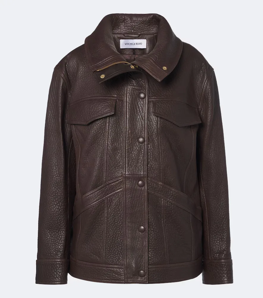 Silversmith Leather Jacket by Veronica Beard