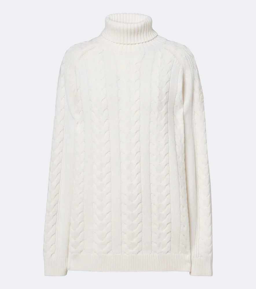 Elwena Cable-Knit Wool and Cashmere Sweater by Fusalp