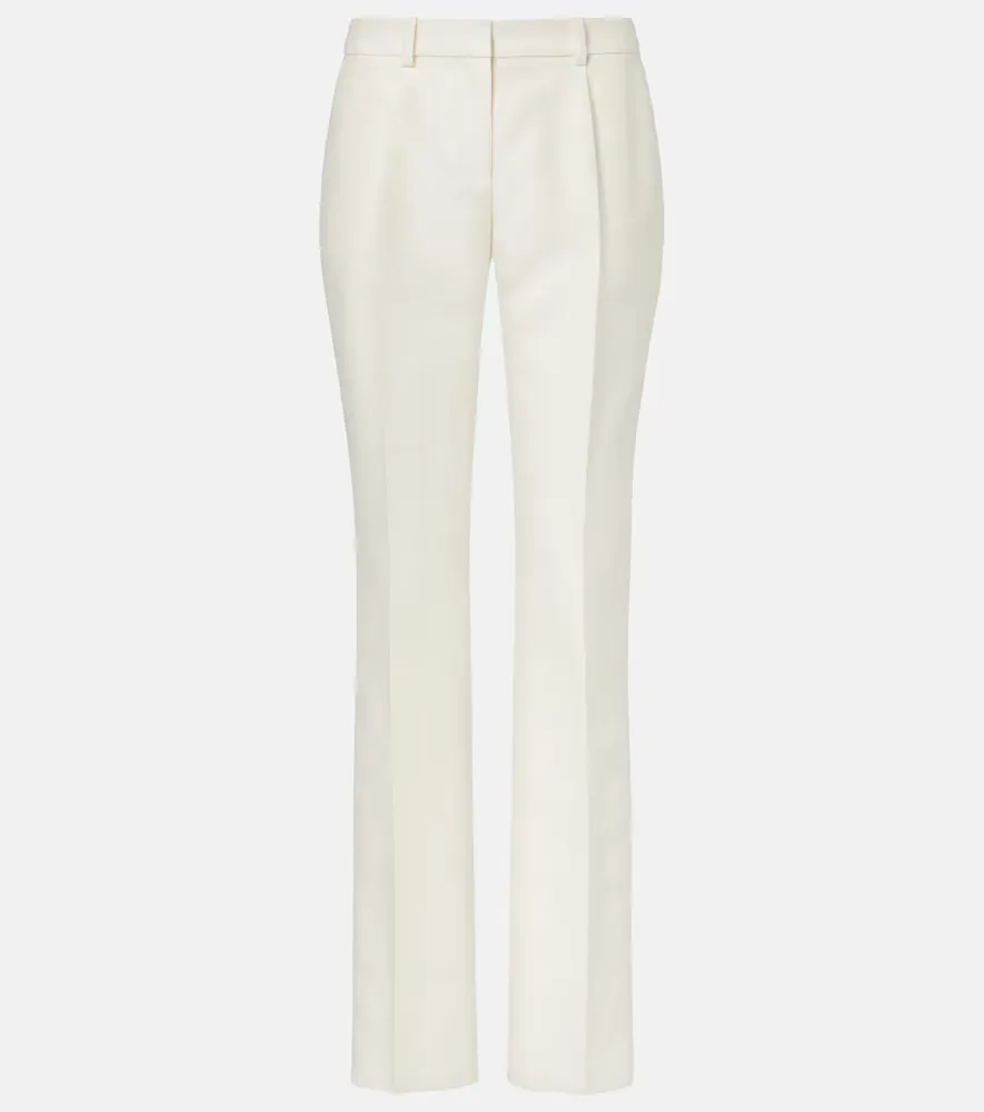 Wool and Silk Slim Pants by Balenciaga
