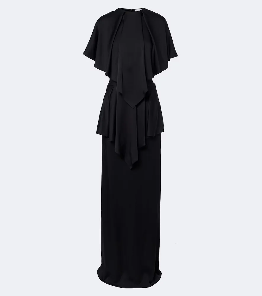 Caped Satin Gown by Stella McCartney