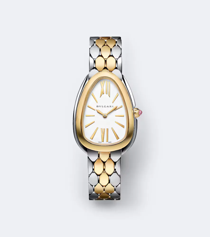 Serpenti Seduttori 18kt Gold and Stainless Steel Watch by BVLGARI