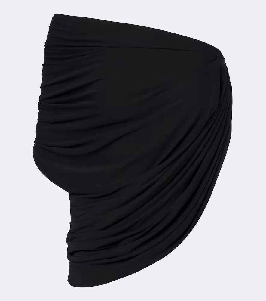 Draped One-Shoulder Jersey Top by Balenciaga