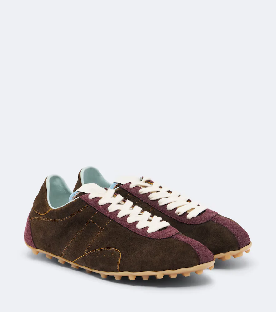 Sprinters Suede Low-Top Sneakers by Maison Margiela