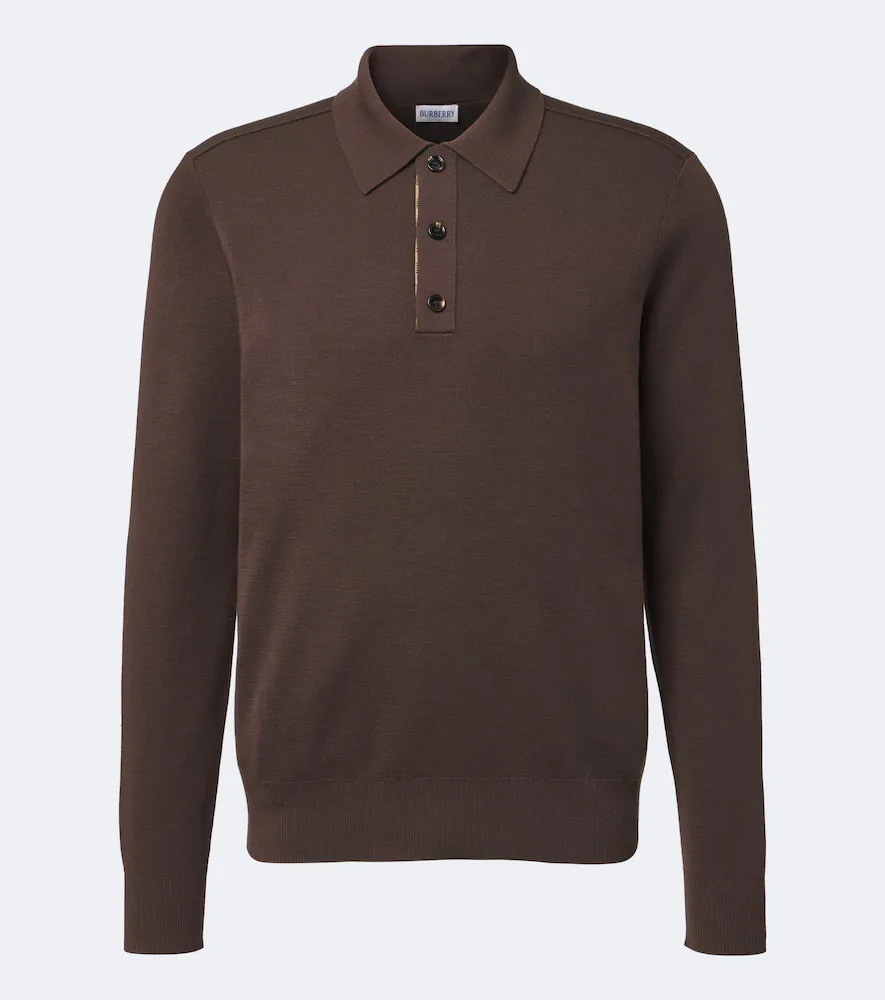 Wool Polo Sweater by Burberry