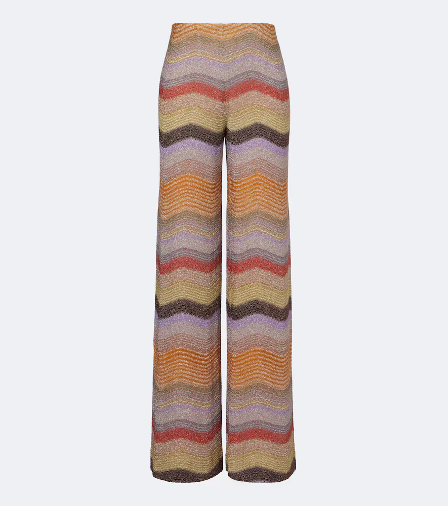 Wave Lamé Wide-Leg Pants by Missoni