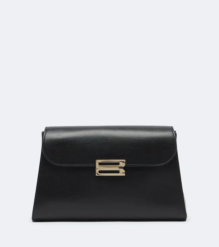 Dorian Trapeze Leather Shoulder Bag by Victoria Beckham