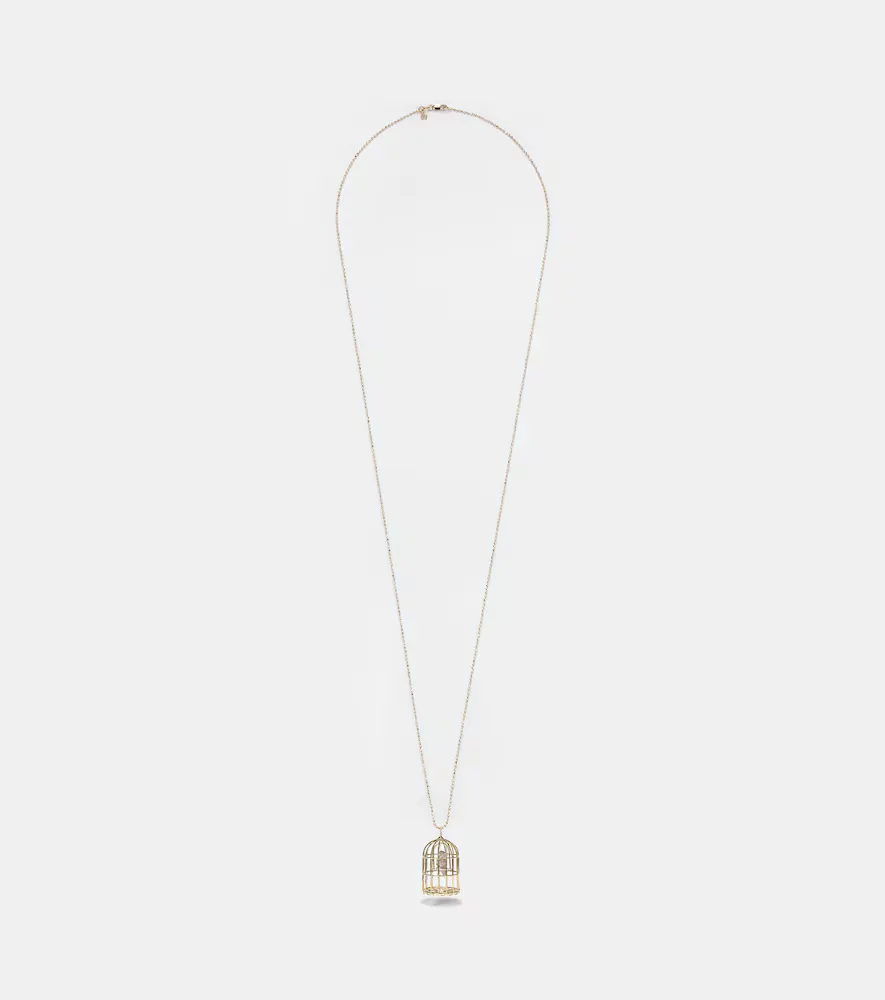 Albert Large 14kt Yellow and White Gold Necklace with Diamonds by Sydney Evan