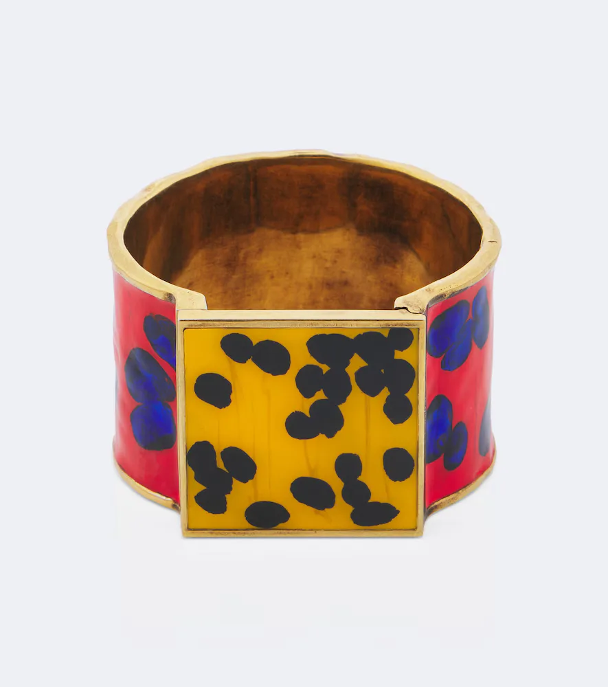 Enamel Cuff Bracelet by Dries Van Noten