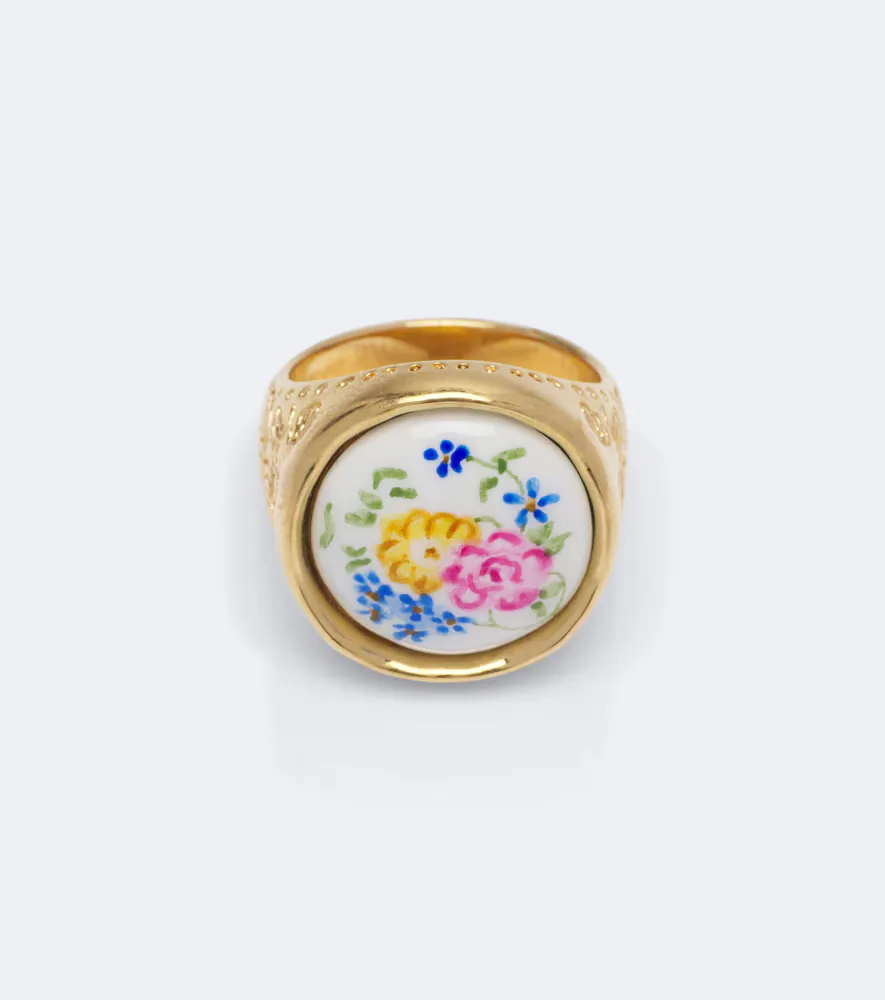 Bloomcraft Floral Signet Ring by Chloé
