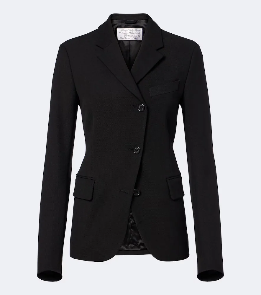 Asymmetric Twill Blazer by Acne Studios