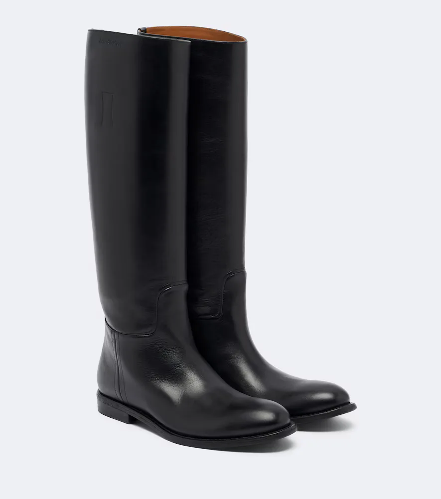 Leather Knee-High Boots by Acne Studios