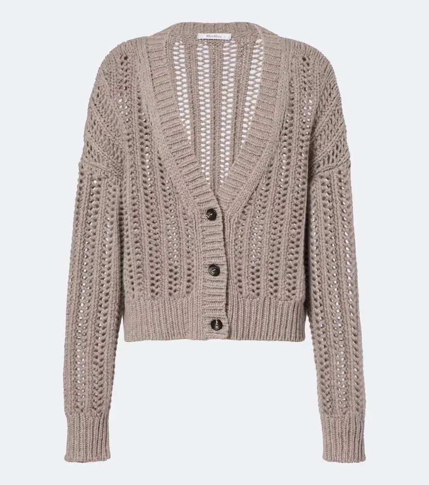 Open-Knit Cashmere Cardigan by Max Mara
