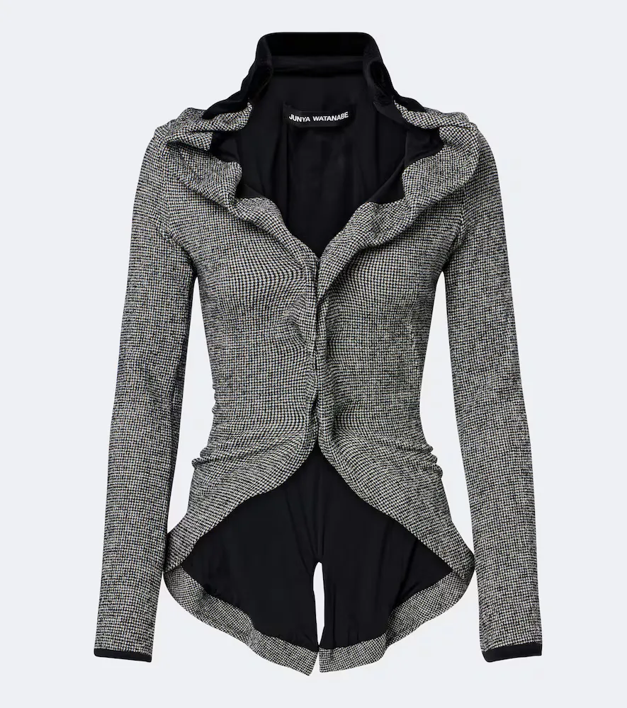 Houndstooth Wool-Blend Jacket by Junya Watanabe