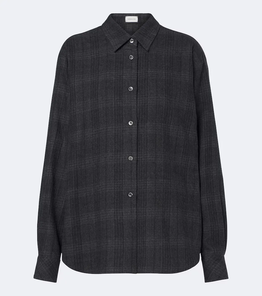 Plaid Virgin Wool Shirt by Magda Butrym