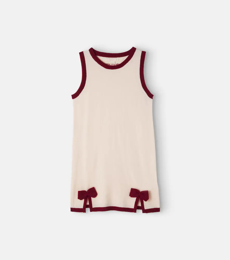 Alette Bow-Detail Wool Dress by Konges Slojd