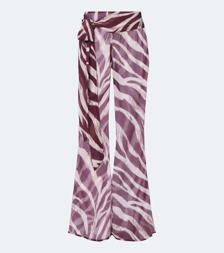 Bowie Zebra-Pants Wide-Leg Pants by Bananhot