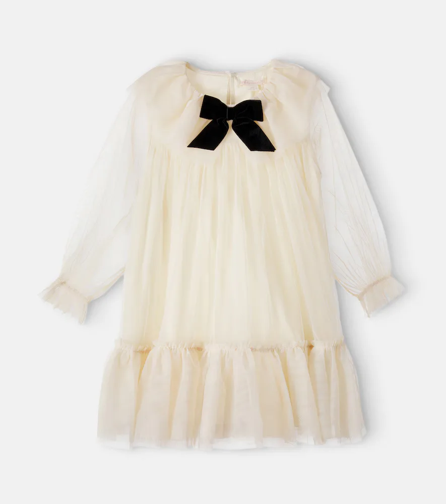 Bow-Detail Tulle Dress by Konges Slojd