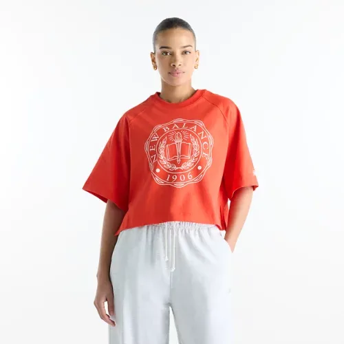 Varsity Boxy Hip Length T-Shirt by New Balance