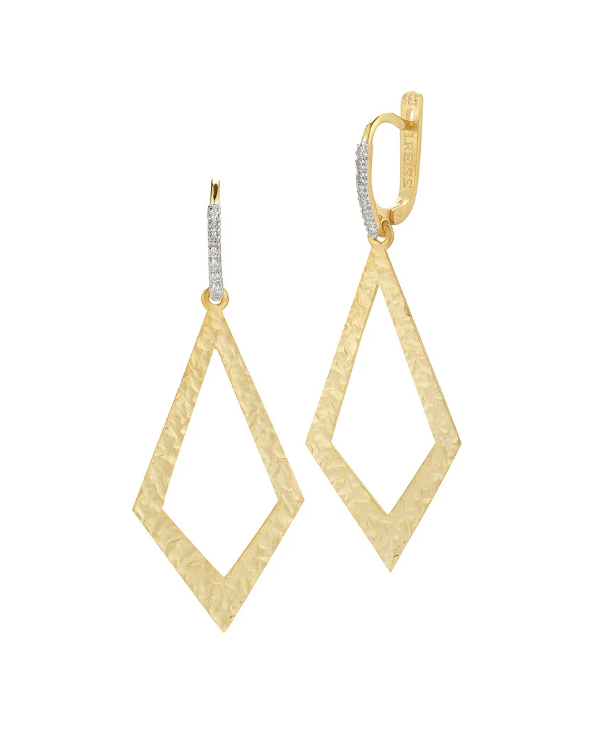 14K 0.11 ct. tw. Diamond Dangling Earrings by Reiss