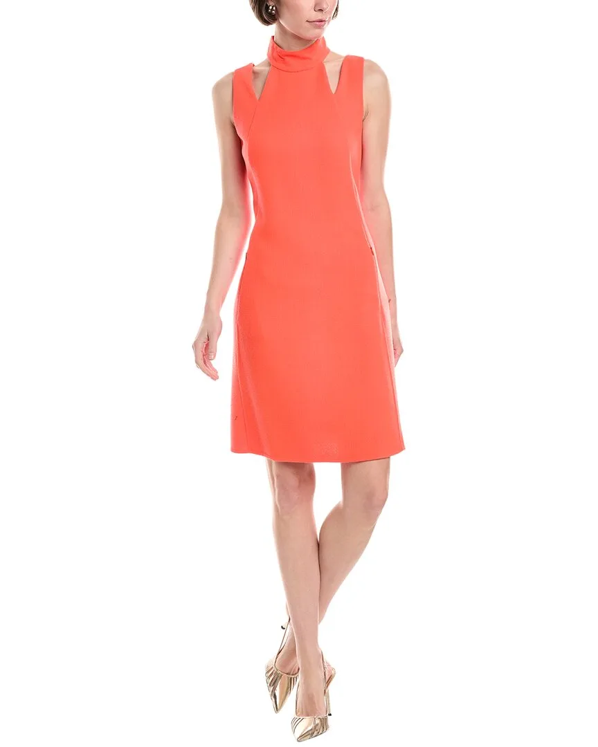 Halter Wool Sheath Dress by Akris