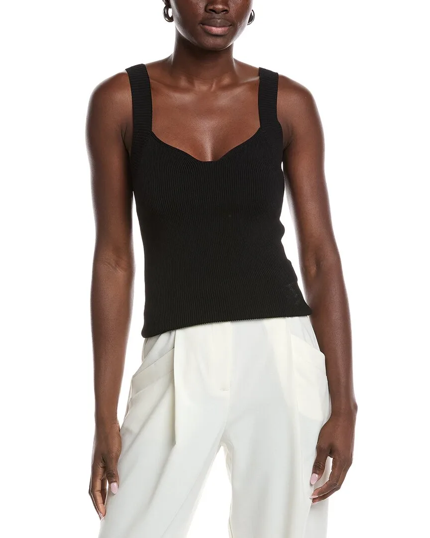 Dani Sweetheart Neckline Vest Top by Reiss