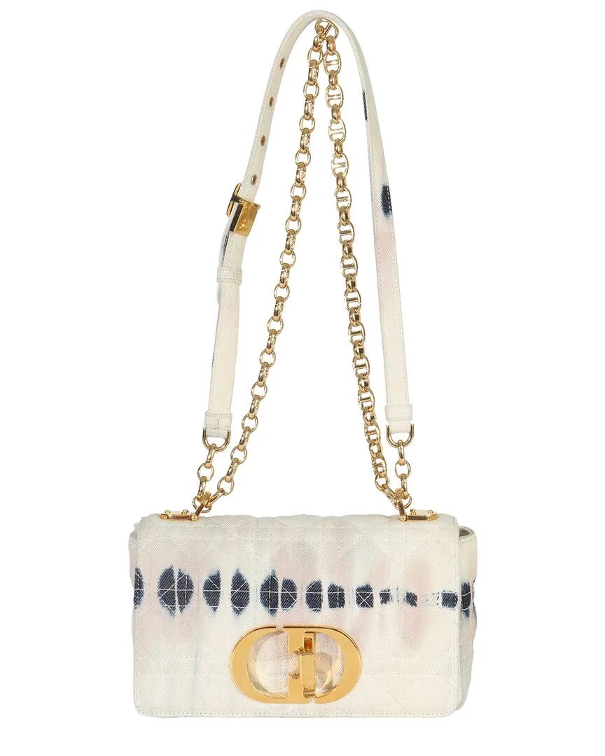 Tie-Dye Denim Cannage Small Caro (authentic Pre-Loved) by Dior