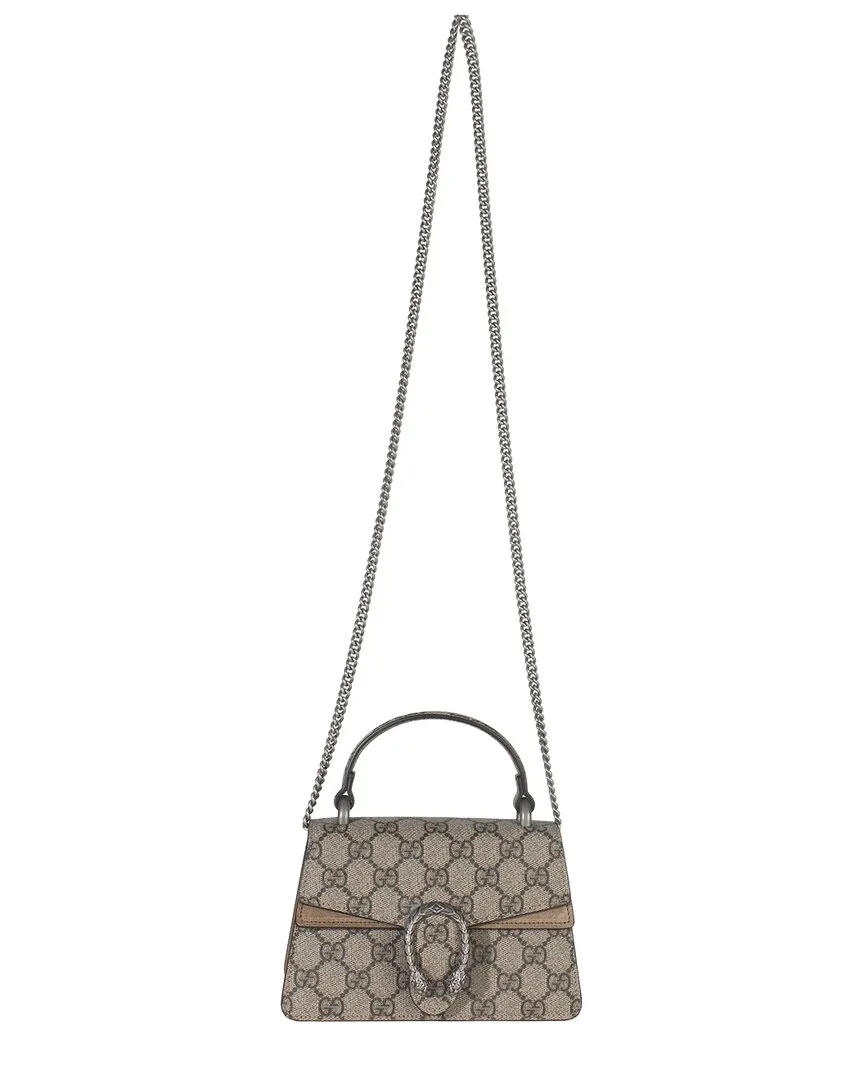Beige Gg Supreme Canvas Mini Dionysus Top Handle Bag (authentic Pre-Loved) by Gucci
